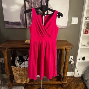 Lands End V-neck fit and flare dress